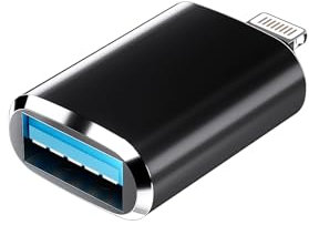 Adattatore USB Lightning Cavo OTG Da per Apple iPhone 14 iPad Chiavetta Fotografica Lettore Schede Jack Tastiera Adapter Camera Esterna Reader Card Fotocamera Memoria Mouse Scheda Trasferire ip-OTG