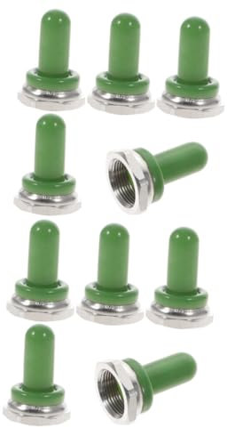 iplusmile 10 Stk Schutzkappe Für Schalter Umschaltknopf Knebelkappen Zubehör Umschalten Schutzabdeckungen 3-wege-schalter Schutzkappen Sicherheitsabdeckungen Light Green Kieselgel