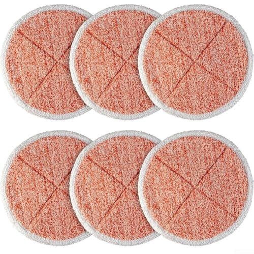 6 Stück 2124 2039A Heavy Duty Scrub Mop für Pads für Bissell Spin Hard Mop Reiniger (6 Stück)