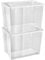 Gardissimo 2 er Set Aufbewahrungsbox mit Deckel 20 Liter, Kunststoff Boxen Stapelboxen Plastik, MADE IN GERMANY, Klick-Verschluss