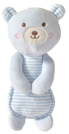 Plüschrassel, Plüschtier-Rasselspielzeug, weicher sensorischer Grab Shaker, niedlicher Rabbit Bear Ente Spielzeug mit Handgriff-Design, interaktives Babyspielzeug für Säuglinge