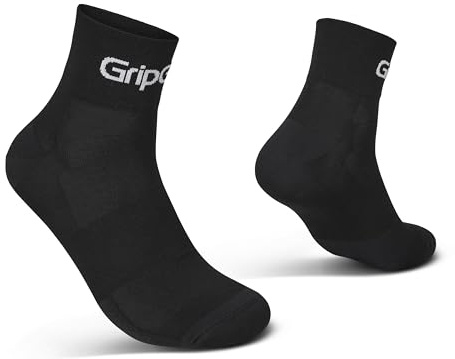 GripGrab RIDE Sommer Fahrrad Socken - Coolmax Radsocken - 3 Längen | Atmungsaktive Radsport Fahrradsocken mit Mesh-Zonen und Fußgewölbestütze - Low und Regular Cut auch als 3er Pack
