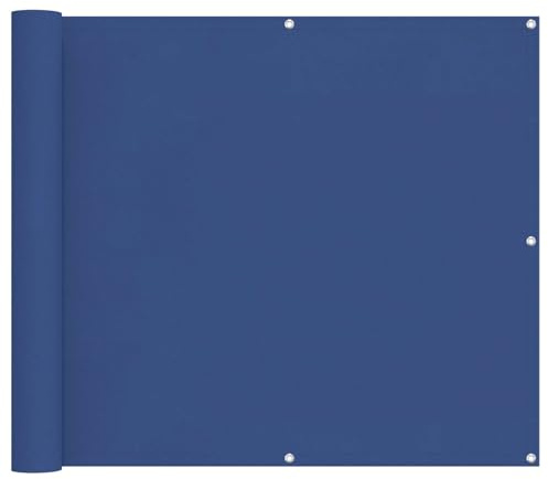 vidaXL Balkonsichtschutz 100 x 1000 cm Oxford-Stoff Rechteckig Blau