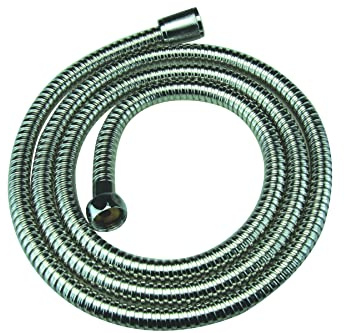 APOLLO Deluxe Wall Flexible Shower Hose 1.75m (Double Shielding to Prevent kinking), White, 6139