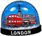 London Souvenir Schneesturm Magnete - Big Ben, Bus und Taxi