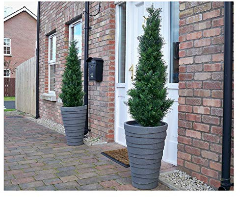 Pair of 120cm 4ft Best Artificial Cedar Cypress conifer Pine Trees