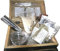 Asmondia 15teiliges Räucherset 'Hexenkiste de Luxe' - inkl. Holztruhe, Räucherschale, selbstzündende Räucherkohle, Feuersand, 5 Harze, 5 Kräuter, Gebrauchsanweisung & Starter-Rezept