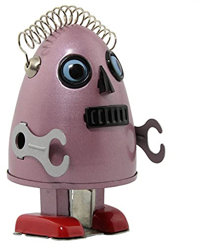 Freak Scene Robot - Tin Toy Robot - Robot egg - red
