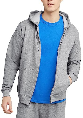 Hanes Herren P180 Sport Sweatshirts, Leichter Stahl, L EU