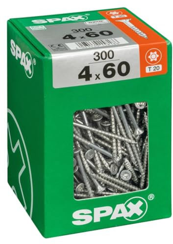 Spax France - Vis Univ Tftx 4X60 +T20 Bte 300