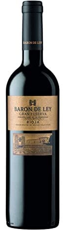 Baron de Ley Gran Reserva, Vino tinto DOC Rioja, Variedad Tempranillo, Elegante y Clásico, Botella 750 ml