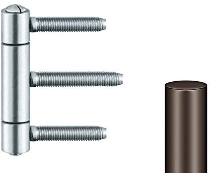 Simonswerk Einbohrband Baka braun 15 3tlg. für Balkontüren