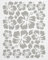 WANDfee Wandtattoo Hibiskus Blumen Hibiskusblüten FARBWUNSCH hellgrau Wandsticker Wandaufkleber Fliesenaufkleber