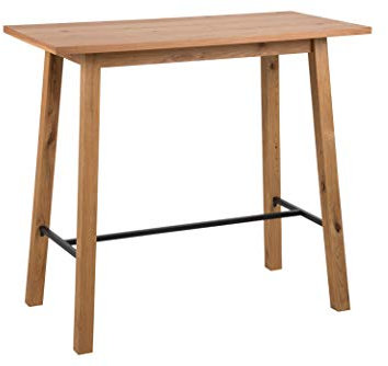 AC Design Furniture Bartisch Petra, B: 117 x T:58 x H: 105 cm, Furnier, Braun