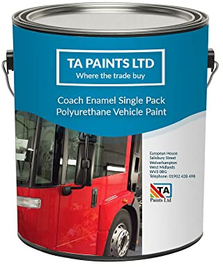 T A Paints Ltd Coach Enamel Military Vehicle Paint Truck Tractor Trailer & Trailer Paint Off-road commercial & Agricultural Vehicles Army NATO and Camouflage 5L BS 226 Green