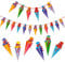 Oblique Unique® Zuckertüten Girlande Hänge Deko für Schuleinführung Einschulung Schulanfang Dekoration für Jungen und Mädchen, Bunte Farben, Festliche Schulstart-Deko