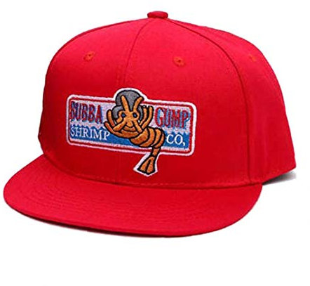 Verstellbare Baseballmütze Forrest Gump Kostüm Gestickte Hysteresen-Hut Unisex Flach Brimmed Caps
