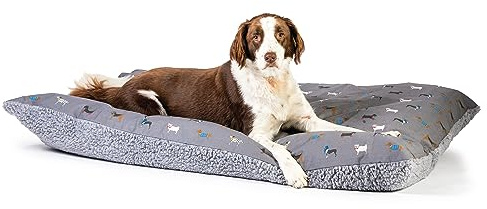 FatFace Marching Dogs Grey Super Soft Deluxe Pet Dog/Puppy Sustainable Duvet Medium