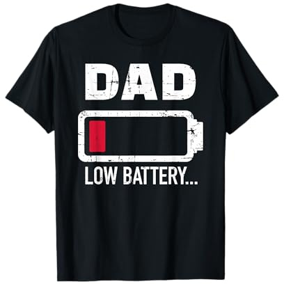 Papa Dad low battery T-Shirt