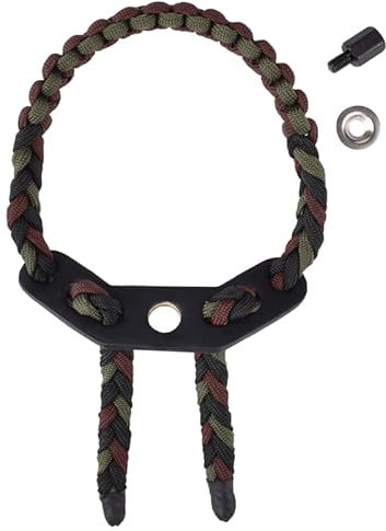 ELONG OUTDOOR Bow Wrist Sling Geflochtenes Bogenschießen Einstellbarer Bow Strap Wrist Sling für Compoundbogen-Jagdzubehör