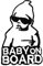 Baby On Board Cute Badge Clothing Jacket Shirt Iron on Sew on Embroidered Patch