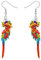 NEWEI Acryl Cute Ara Papagei Vogel Ohrringe Hängend für Damen Mädchen Tiere Schmuck Geschenke Charms (Regenbogen)