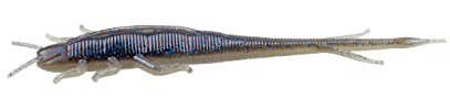 ZECK - Angelköder, Kunstköder, Gummifisch - BA Shaky Sneaker | 6cm - Blue Flake Cookie | 11 STK.