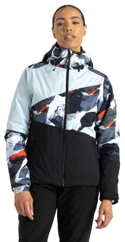 Dare 2b Damen Ice Jacke, Lichen Green Abstrakt/Quiet Blue, 40