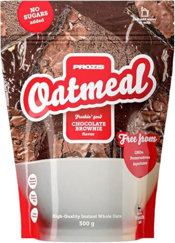 PROZIS Oatmeal Avena Integrale, 500 gr - gusti a scelta (brownie cioccolato)
