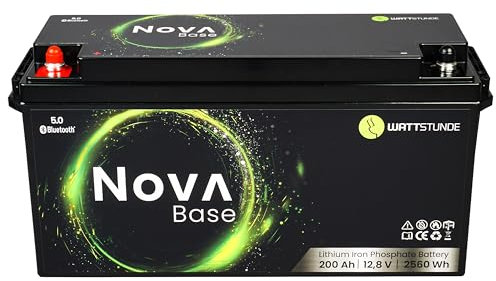 WATTSTUNDE NOVA Base 200Ah Lithium Batterie LiFePO4 (Base, 200 Ah)