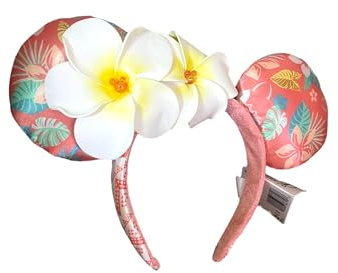 Bandeau officiel A Small World Hawaï Fleurs Minnie Oreilles