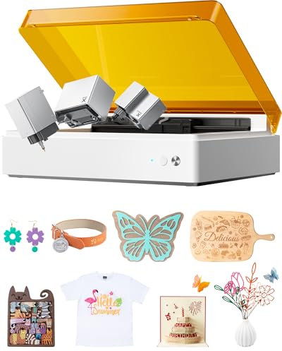 xTool M1 Ultra 4-in-1 Vielseitige Bastelmaschine – Vinylschneider, Stanzmaschine, Lasergravur und Stiftzeichnen für über 1000 Materialien. Perfekt für DIY-T-Shirts, Grußkarten, Holzhandwerk