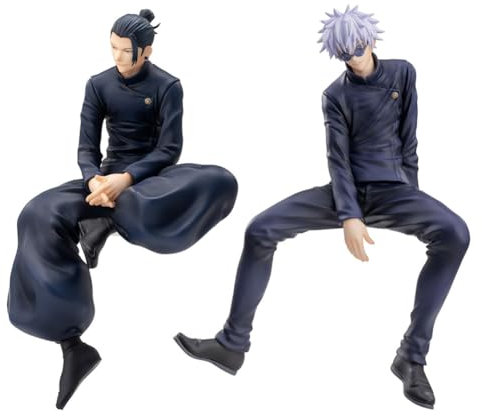 Tongyundacheng Geto Suguru und Gojo Satoru Figur Anime Nudelstopper Gojo and Geto Statue Action Figur PVC Sammlerstück Modell Desktop Dekoration 14cm