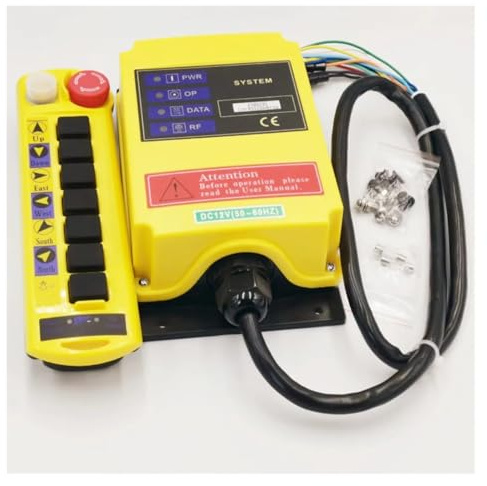 12V ~ 415VAC 1 Speed 1 Transmitters Control Hoist Crane Radio Remote Control Push Button Switch System Controller IDGTTLDF(AC380V)