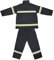 lvifloae Flammhemmende Kleidung, feuerfeste, hitzebeständige, reflektierende Feuerwehr-Schutzjacke und -Hose, feuerfeste Warnschutzjacke für Herren, M (L)