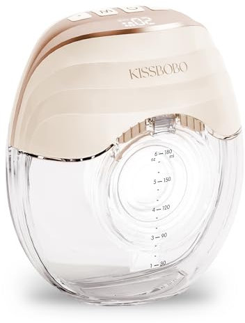 Sacaleches Electricos, Sacaleches Manos Libres con 3 Modos 8 Niveles,Pantalla LED, Silencioso e Indoloro extractor de leche materna(Naranja/1 Pieza)