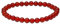 Lebensquelle Plus Kugelarmband | Perlen Armband 6 mm | Hochwertiges Edelsteinarmband | Natur Stein Edelsteinarmband dehnbar (Karneol)