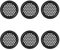 6 Stück Edelstahl Lüftungsgitter Rund Türlüftungsgitter, 53mm Rund Belüftungsgitter Lüftungsloch Lüftungsklappe Lüftungsabdeckung Lüftungsrosette für Küche Schränke Büros Schlafzimmer Kleiderschrank