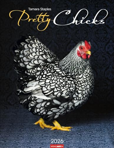 Pretty Chicks - Kalender 2026 - Weingarten-Verlag - Tamara Staples - Wandkalender mit bezaubernden Hühner-Bildern - 34 cm x 44 cm