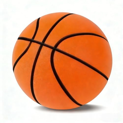 BOUFEIDA Silent Basketball，Schaumstoff-Basketball 24 cm | Geräuschlos | Lautloser Basketball | Waschbares, Langlebiges Und Robustes Basketball Geschenke Indoor