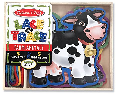 SABLON 3781 - Melissa & Doug - Lustige Fädel-Bauernhoftiere
