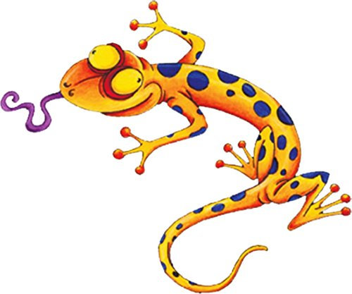 carstyling XXL Aufkleber Gecko bunt 120 x 100 mm