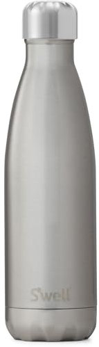 S'well Vacuum insulated Stainless Steel Water Bottle, 500mL, Silver Lining