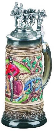 Zöller & Born Jarra de cerveza alemana cuerpo de bomberos con relieve, jarra 0,5 litros ZO 1373/9013