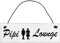 Shabby Chic Vintage Schild Pipi Lounge Dekoschild Türschild