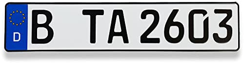 TA TradeArea 1 Fahrradträger Kennzeichen | DIN-Zertifiziert & reflektierend