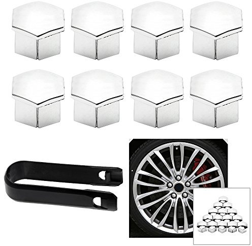 iTimo Radmutter Felgenabdeckung Reifen Schraubkappe Dekor für Peugeot 207 301 307 308 408 508 3008, für Citroen C4l C5 C2, 15 Stück