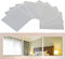 FOCCTS 9 Piezas Espejos Adhesivos Cuadrados para Dormitorio, Adhesivo de Pared, Piezas de Azulejos para decoración de TV, Fondo Espejo, 15 x 15 cm