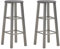 vidaXL 2X Barhocker Barstuhl Küchenhocker Tresenstuhl Thekenhocker Tresenhocker Thekenstuhl Bar Stuhl Hocker Barmöbel Anthrazit MDF Stahlrahmen