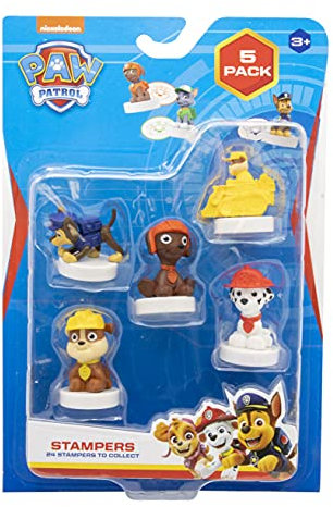 Joy Toy PAW Patrol Stempel mit 3D Figur - 5 Stempel in Blisterverpackung 18x26,5x4 cm